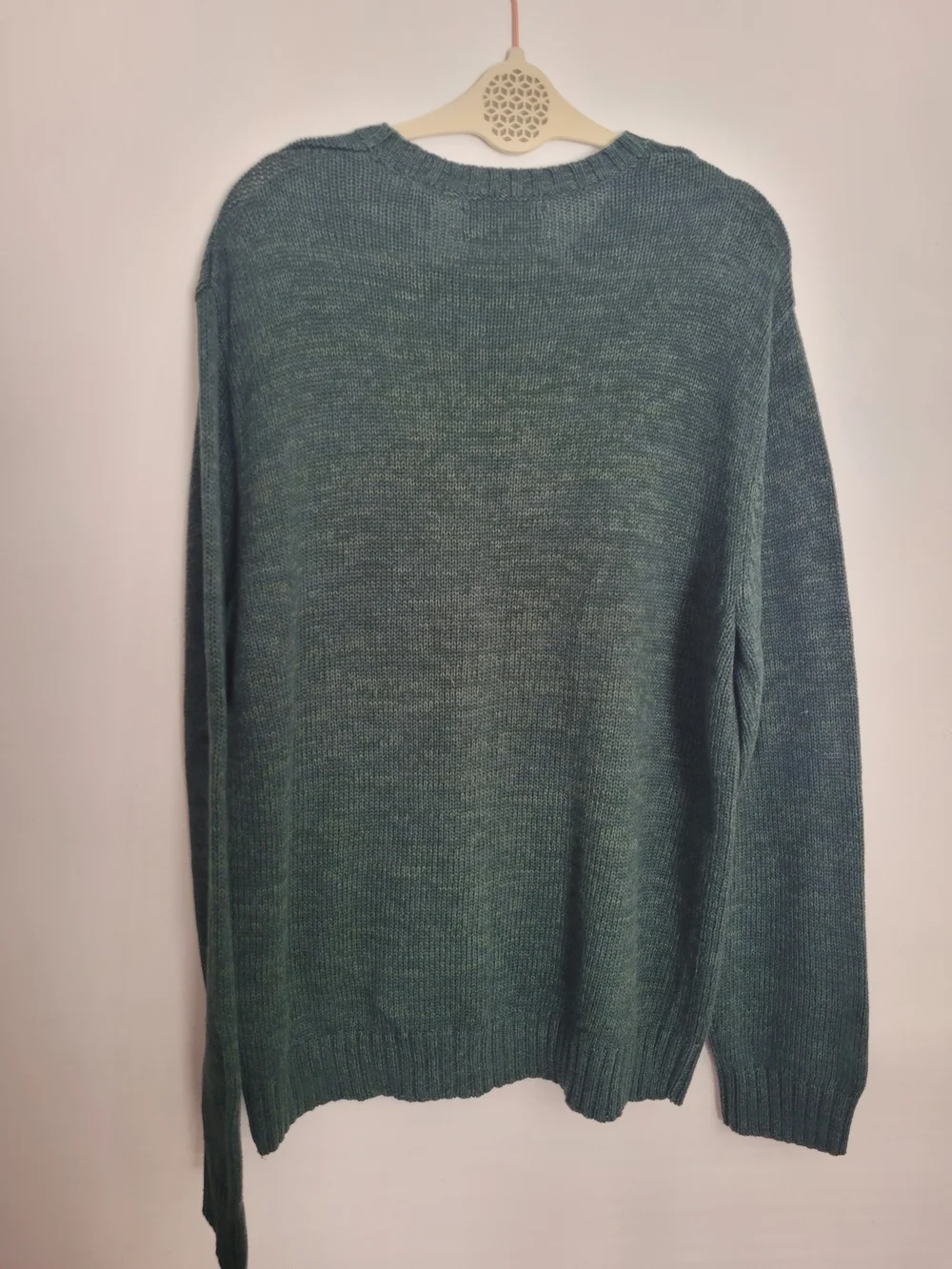 Chaps Men's Dark Green Crewneck Sweater Cotton Large
